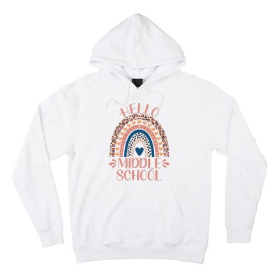 Hello Middle School Teacher Back To School Hoodie