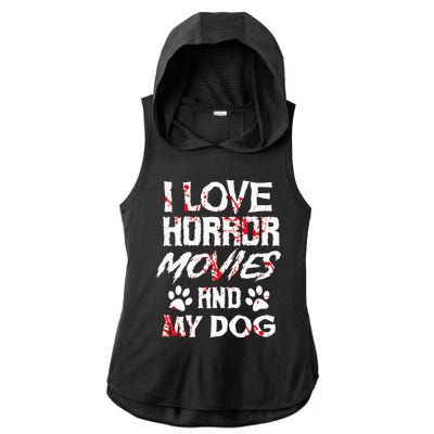 Horror Movies Scary Film Lovers Halloween Fans Thriller Ladies PosiCharge Tri-Blend Wicking Draft Hoodie Tank