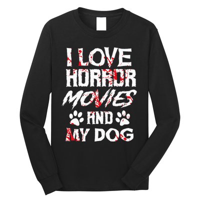 Horror Movies Scary Film Lovers Halloween Fans Thriller Long Sleeve Shirt