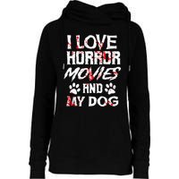 Horror Movies Scary Film Lovers Halloween Fans Thriller Womens Funnel Neck Pullover Hood