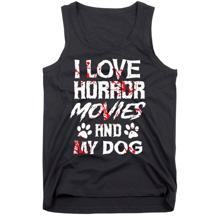 Horror Movies Scary Film Lovers Halloween Fans Thriller Tank Top