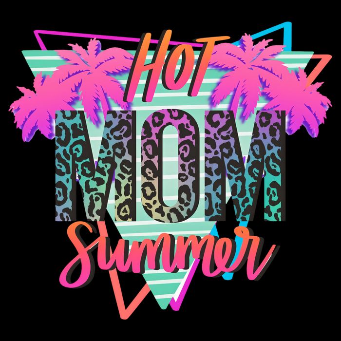 Hot Mom Summer Palms Tree Vintage Leopard Hot Mom Summer Bag