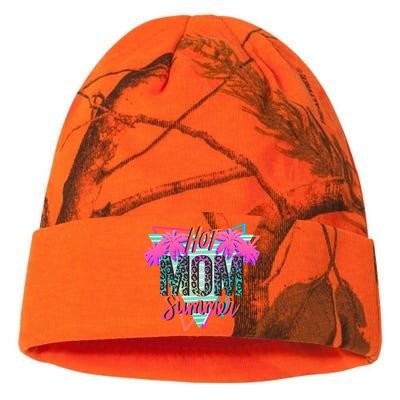 Hot Mom Summer Palms Tree Vintage Leopard Hot Mom Summer Kati Licensed 12" Camo Beanie