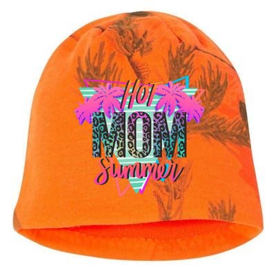 Hot Mom Summer Palms Tree Vintage Leopard Hot Mom Summer Kati - Camo Knit Beanie