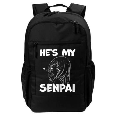 He's My Senpai Funny Anime Matching Couple Girlfriend Gift Zip Hoodie Backpack