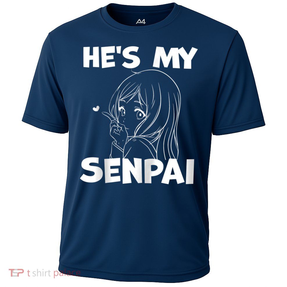 He's My Senpai Funny Anime Matching Couple Girlfriend Gift Zip Hoodie Performance Shirt