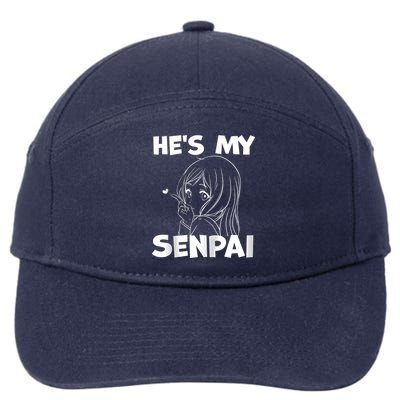 He's My Senpai Funny Anime Matching Couple Girlfriend Gift Zip Hoodie 7-Panel Snapback Hat