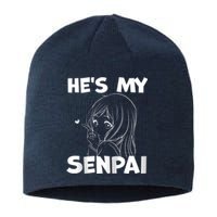 He's My Senpai Funny Anime Matching Couple Girlfriend Gift Zip Hoodie Sustainable Beanie