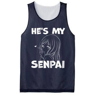 He's My Senpai Funny Anime Matching Couple Girlfriend Gift Zip Hoodie Mesh Reversible Basketball Jersey Tank