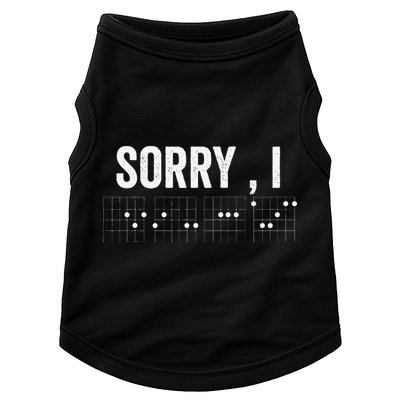 Hidden Message Sorry I-DGAF Chords Guitar Doggie Tank