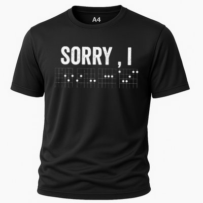 Hidden Message Sorry I-DGAF Chords Guitar Performance Shirt