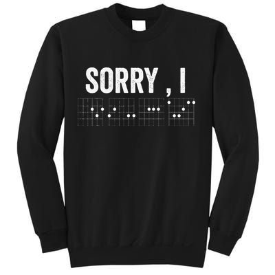Hidden Message Sorry I-DGAF Chords Guitar Sweatshirt