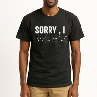 Hidden Message Sorry I-DGAF Chords Guitar Tall T-Shirt