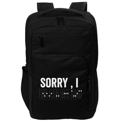 Hidden Message Sorry I-DGAF Chords Guitar Impact Tech Backpack