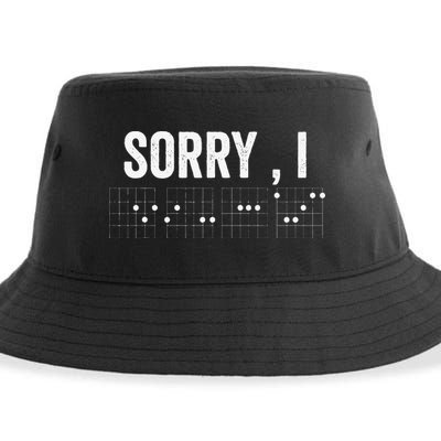 Hidden Message Sorry I-DGAF Chords Guitar Sustainable Bucket Hat