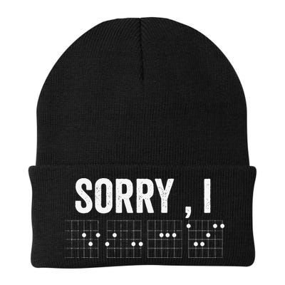 Hidden Message Sorry I-DGAF Chords Guitar Beanie