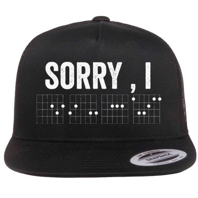 Hidden Message Sorry I-DGAF Chords Guitar Flatbill Hat