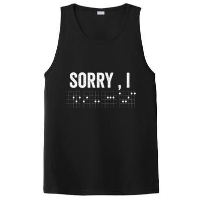 Hidden Message Sorry I-DGAF Chords Guitar PosiCharge Competitor Tank