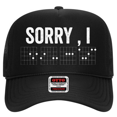 Hidden Message Sorry I-DGAF Chords Guitar Trucker Hat