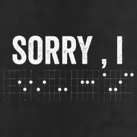 Hidden Message Sorry I-DGAF Chords Guitar Golf Towel