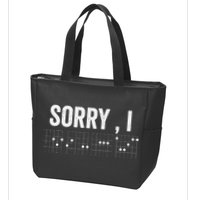 Hidden Message Sorry I-DGAF Chords Guitar Zip Tote Bag