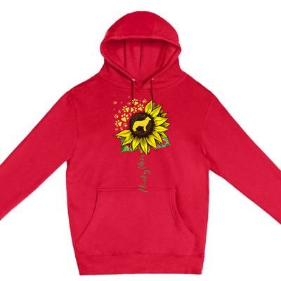 Husky Mom Sunflower Siberian Husky Lover Gifts Dog Mom Mama Premium Pullover Hoodie