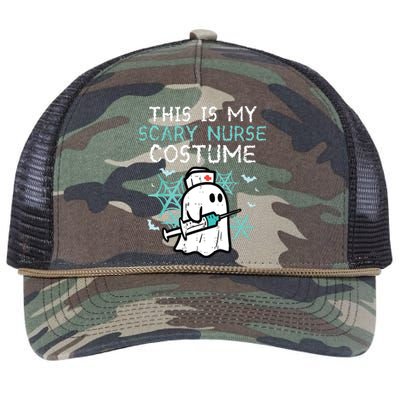 Halloween My Scary Nurse Costume Funny Ghost Scrub Retro Rope Trucker Hat Cap