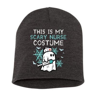 Halloween My Scary Nurse Costume Funny Ghost Scrub Short Acrylic Beanie
