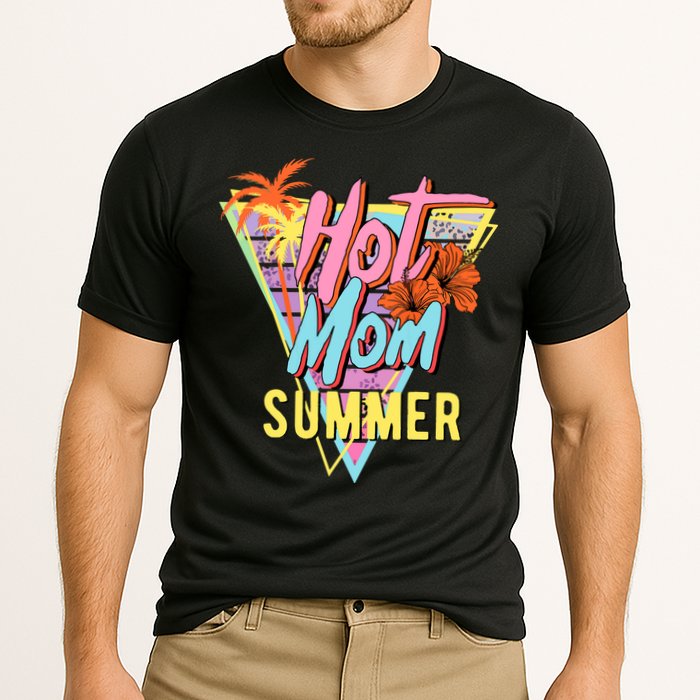 Hot Mom Summer Hawaiian Hibiscus Beach Cute Tropical Tank Top Performance Shirt