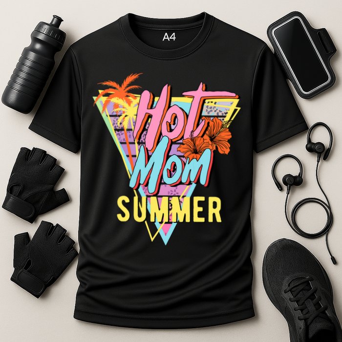 Hot Mom Summer Hawaiian Hibiscus Beach Cute Tropical Tank Top Performance Shirt