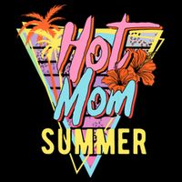 Hot Mom Summer Hawaiian Hibiscus Beach Cute Tropical Tank Top Performance Shirt