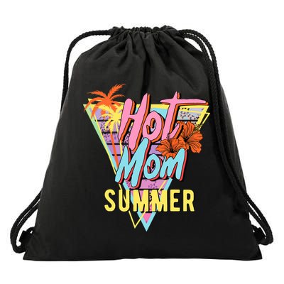 Hot Mom Summer Hawaiian Hibiscus Beach Cute Tropical Tank Top Drawstring Bag