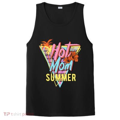 Hot Mom Summer Hawaiian Hibiscus Beach Cute Tropical Tank Top PosiCharge Competitor Tank