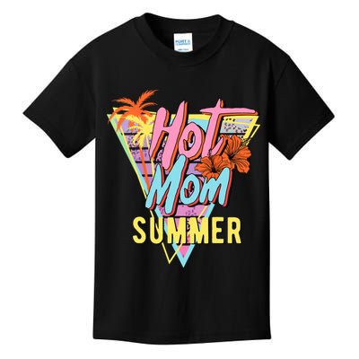 Hot Mom Summer Hawaiian Hibiscus Beach Cute Tropical Tank Top Kids T-Shirt