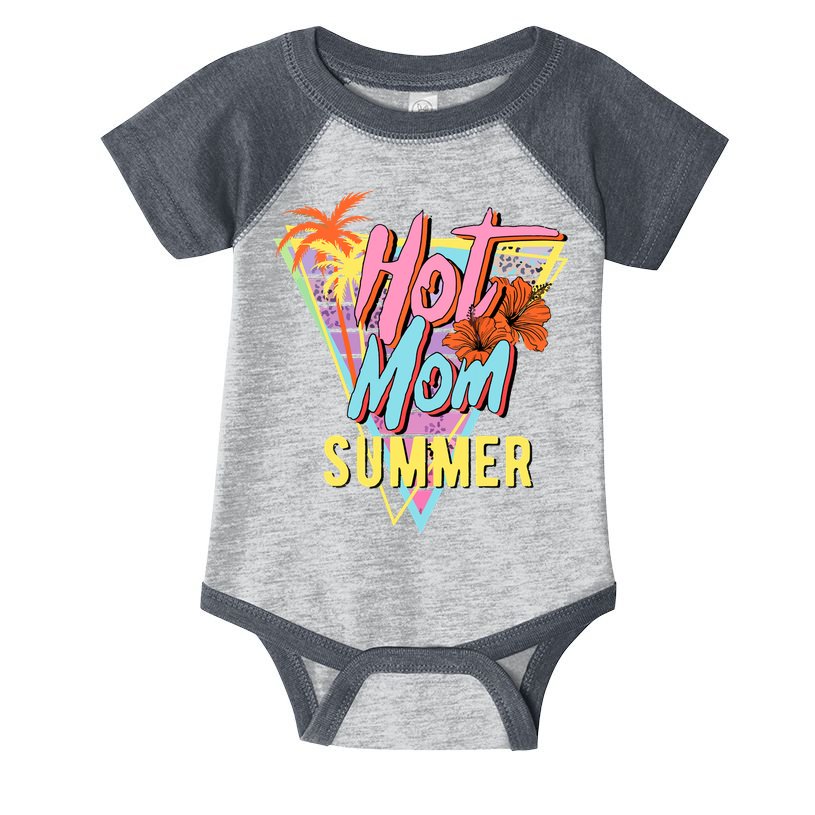 Hot Mom Summer Hawaiian Hibiscus Beach Cute Tropical Tank Top Infant Baby Jersey Bodysuit