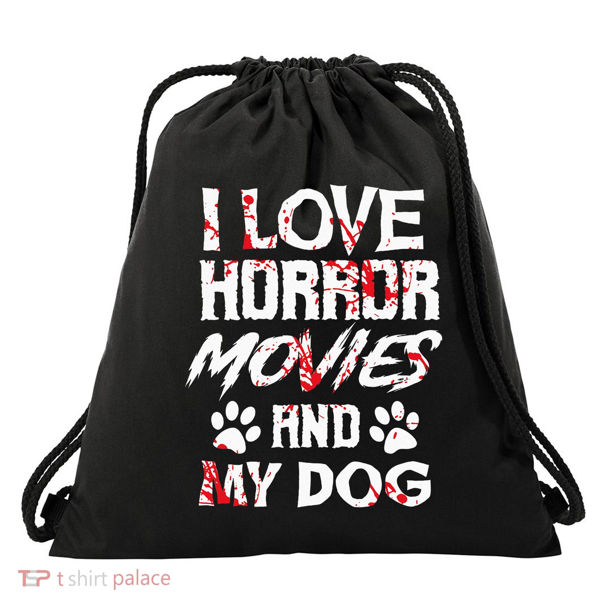 Horror Movies Scary Film Lovers Halloween Fans Thriller Drawstring Bag