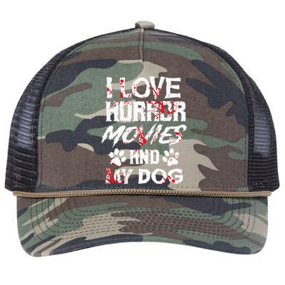 Horror Movies Scary Film Lovers Halloween Fans Thriller Retro Rope Trucker Hat Cap