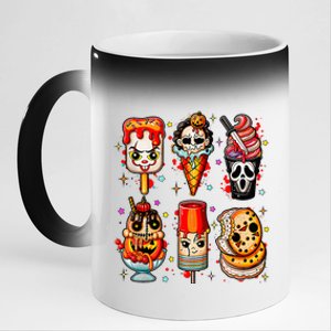 Horror Movie Summer Popsicle Halloween Ice Cream Summerween 11oz Black Color Changing Mug