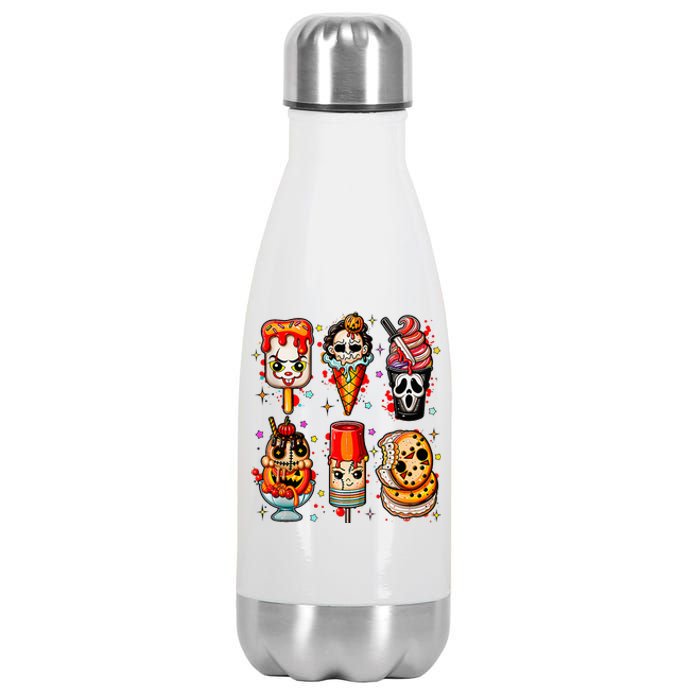 Horror Movie Summer Popsicle Halloween Ice Cream Summerween Stainless Steel Insulated Water Bottle