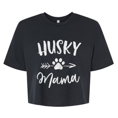 Husky Mama Siberian Husky Lover Owner Gifts Dog Mother's Day Bella+Canvas Jersey Crop Tee