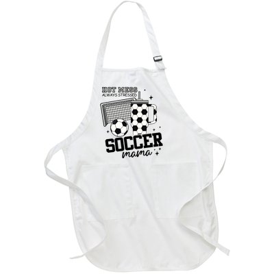 Hot Mess Soccer Mama Soccer Mom Full-Length Apron With Pockets