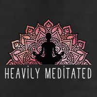 Heavily Meditated Spiritual Daily Meditation Zen 7 Panel Mesh Trucker Snapback Hat
