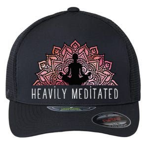 Heavily Meditated Spiritual Daily Meditation Zen Flexfit Unipanel Trucker Cap