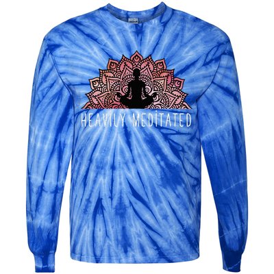 Heavily Meditated Spiritual Daily Meditation Zen Tie-Dye Long Sleeve Shirt