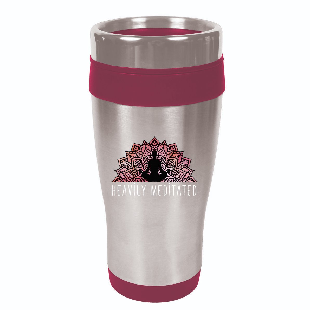 Heavily Meditated Spiritual Daily Meditation Zen 16oz Travel Tumbler