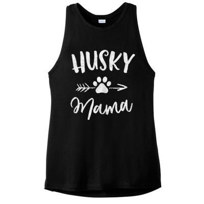 Husky Mama Siberian Husky Lover Owner Gifts Dog Mothers Day Ladies PosiCharge Tri-Blend Wicking Tank