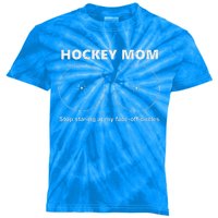 Hockey Mom Stop Staring At My Faceoff Circles Kids Tie-Dye T-Shirt