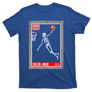 Halloween Monster Sports Card Dunking Basketball Skeleton Gift T-Shirt