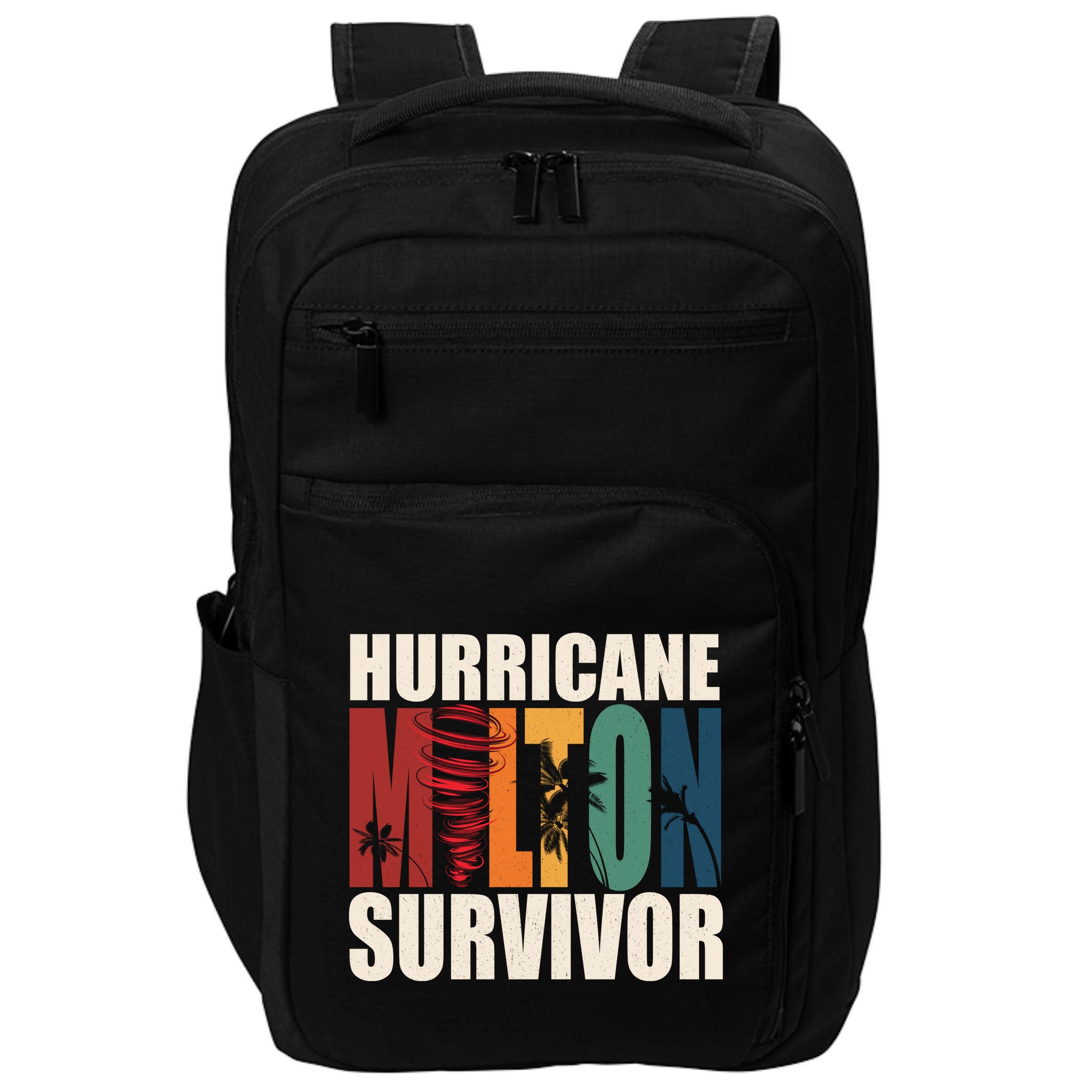 Hurricane Milton Survivor Florida Awareness Impact Tech Backpack
