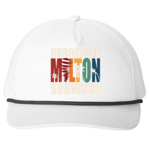 Hurricane Milton Survivor Florida Awareness Snapback Five-Panel Rope Hat